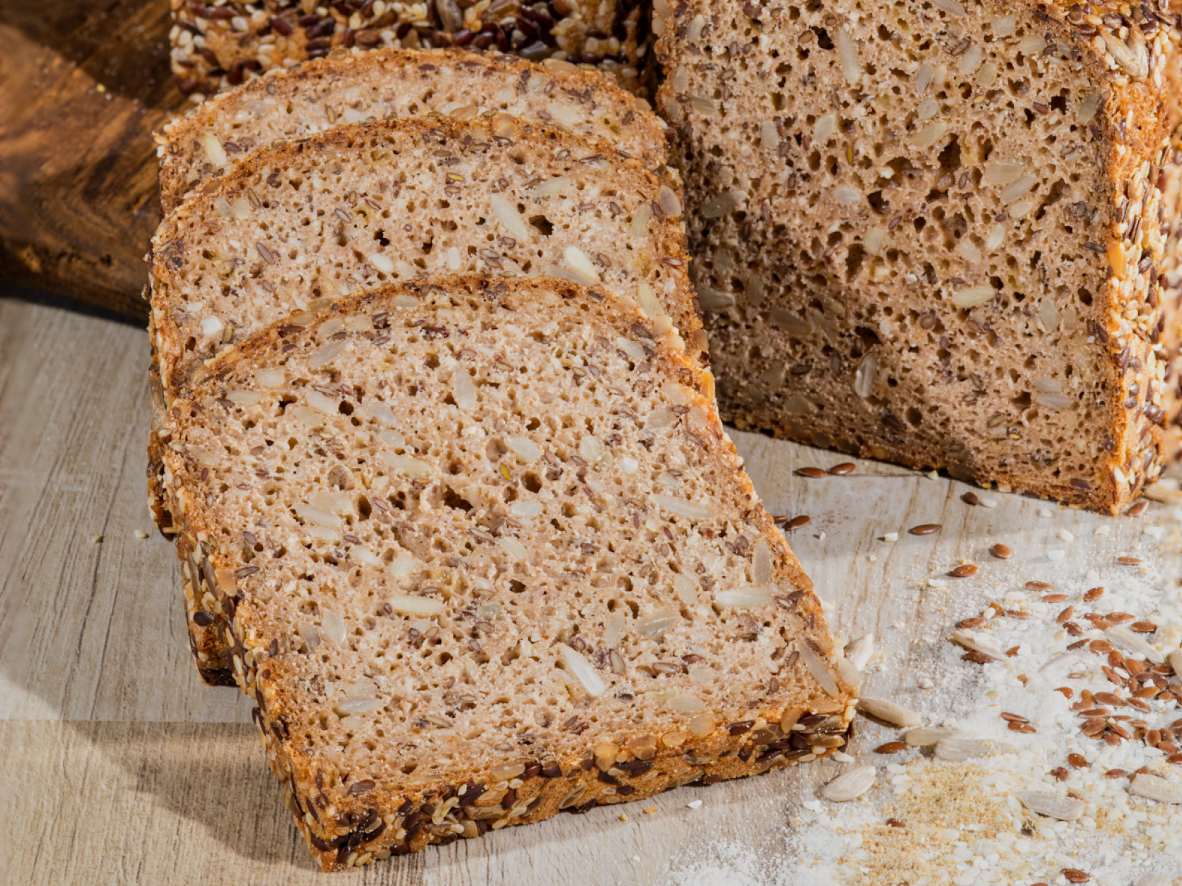 Glutenfreies Saatenbrot, 3 Scheiben