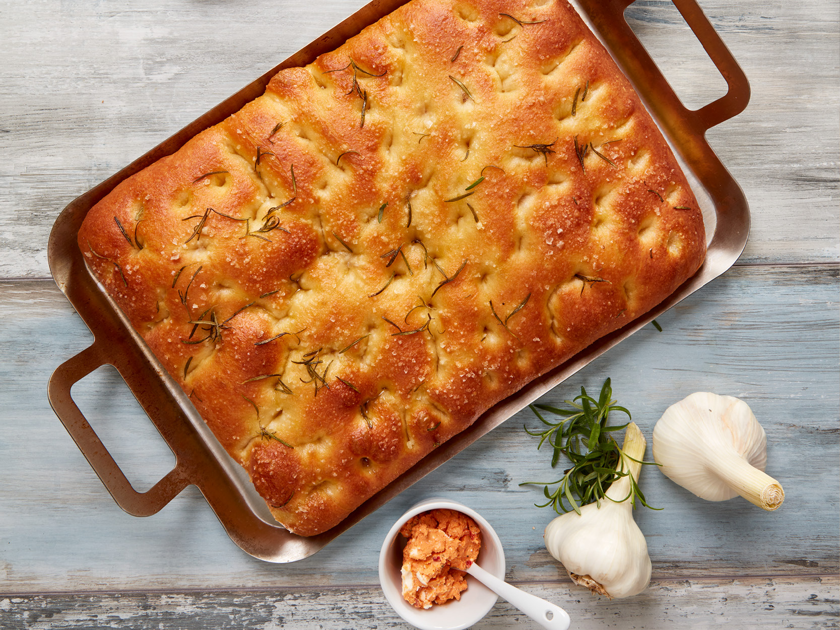 Focaccia mit Meersalz und Rosmarin aus der Serie "Time 4 Taste"